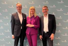 The members of the Management Board of Landwirtschaftliche Rentenbank at the Annual Press Conference 2023